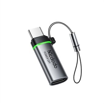 MCDODO OT-2450 USB-C naar USB-C 100W Auto Power Off Adapter Gegevensoverdracht