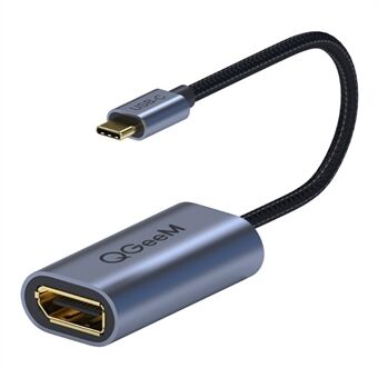 QGEEM QG-UA06 USB C naar DP vrouwelijke 4K / 60Hz Thunderbolt3 naar Displayport kabeladapter