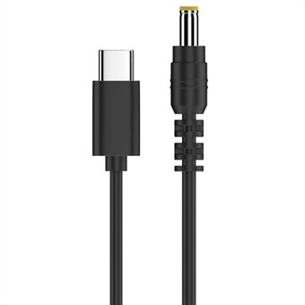 20V USB-C naar DC 5.5x2.5mm Power Adapter Kabel PD 65W Oplaadsnoer PVC Shell Type-C Verlengkabel