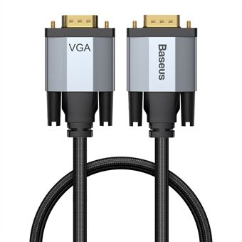 BASEUS Enjoyment Series VGA naar VGA Videokabel 1080P VGA Kabel 1m voor TV Projector - Donkergrijs