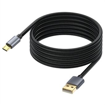 3m 480Mbps USB A naar Micro Oplaad- en Synchronisatie-USB-kabel voor Samsung Galaxy J7 / S7 / S6 / Kindle Fire HD Tablets / PS4