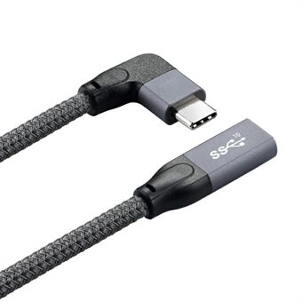 0.5m 100W PD 5A Snel Opladen Elleboog Verlengkabel USB3.1 Gen 2 Type-C 4K 60Hz 10Gbps Kabel voor Macbook ASUS HP Laptop