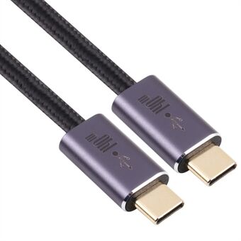 140 W 2 m Type-C mannelijk naar Type-C mannelijk gevlochten datakabel USB 2.0-overdrachtssnelheidsconnector compatibel met Type-C-poortapparaten