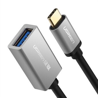 UGREEN 0,1 m Type-C mannelijk naar USB 3.0 vrouwelijk OTG-adapter 5 Gbps dataoverdrachtkabel