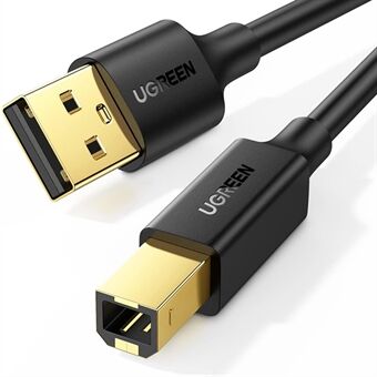 UGREEN 1 m hoge snelheid USB 2.0-printerkabel voor HP Canon Epson USB Type B mannelijk naar één mannelijk snoer