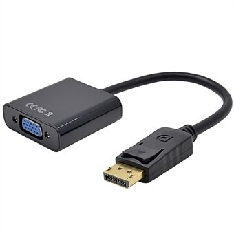 Grote DisplayPort Male naar VGA Female Converter Adapter Kabel - Zwart