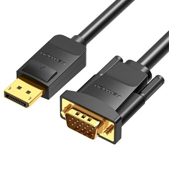 VENTION HBLBH 2m DP naar VGA Conversiekabel 1080P 60Hz HD Videokabel - Zwart