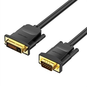 VENTION EABBG 1,5m 24+1 DVI naar VGA Kabel 1080P 60Hz Man naar Man Vergulde Adapter Kabel