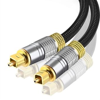 15 m optische audiokabel glasvezel digitale optische SPDIF Toslink-lijn met vergulde connector voor thuisbioscoop, soundbar, dvd-speler (draadtype)