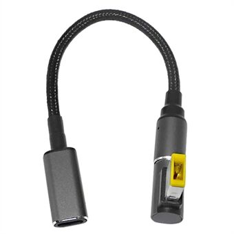 Voor Lenovo G405s G500 G500s G505 G505s G510 G700 100W draagbare oplaadkabel USB C voor vierkante connector magnetische converter kabel