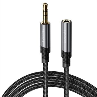 TOOCKI TQ-X41 3,5mm Mannetje naar Vrouwtje Audiokabel 1m 4 Sectie AUX Verlengkabel voor Microfoon