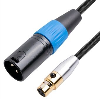 SA119GXK108BU 1m 3Pin XLR Mini vrouwelijke connector voor 3Pin XLR mannelijke microfoon kabel Microfoon adapter kabel