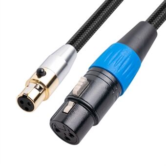 SA119GXK107BU 0,3 m Mini XLR vrouwelijk naar XLR vrouwelijk adapter Kabel mixer Microfoon aansluitkabel