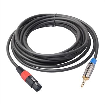 TC194BUXK107-50 5m Converter Kabel voor Mobiele Telefoon/Geluidskaart/Mixer 3.5mm Male naar XLR 3Pin Female Adapter Cord