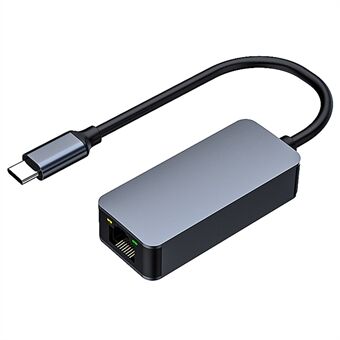 2500Mbps Ethernet LAN Adapter Type-C naar RJ45 2.5G Aluminium Legering Netwerkkaart