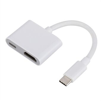 H9 USB C naar HD Mini Adapter met PD Oplaadpoort voor iPhone 15 HDTV Projector Monitor