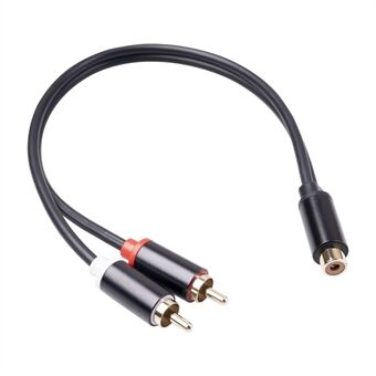 RCA vrouwelijk naar dubbele 2-RCA mannelijke adapter stereo splitter Y audiokabel