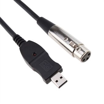 3M USB mannelijke naar XLR vrouwelijke microfoon MIC Link-kabel