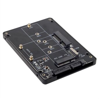 2-in-1 Combo M.2 NGFF B-Key & mSATA SSD naar SATA 3.0 Adapter Converter Behuizing