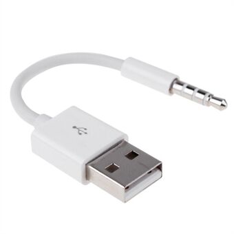 0,15 m Anti-interferentie 3,5 mm mannelijke AUX-audio-aansluiting voor USB 2.0 mannelijke adapterkabel