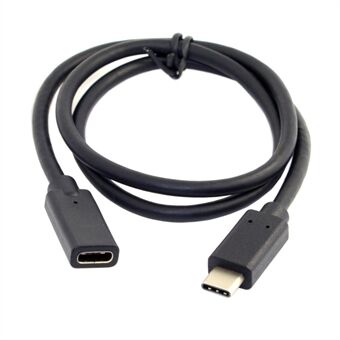 0,6 m USB-C USB 3.1 Type-C mannelijk naar Type-C vrouwelijk verlengdatakabel voor Macbook mobiele telefoon