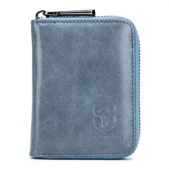 BULLCAPTAIN 05 Mini-portemonnee Anti-stof lederen RFID-blokkeerkaartzakje Opbergtas voor munten