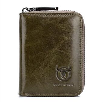 BULLCAPTAIN 05 Mini-portemonnee Anti-stof lederen RFID-blokkeerkaartzakje Opbergtas voor munten