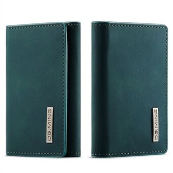 DG.MING M1-serie PU-leer Magnetische absorptiesluiting Triple Pocket Cash Card Holder Portemonnee