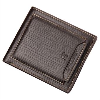 BAELLERRY D2361 Casual PU-leer heren korte portemonnee bankkaarten Cash Photo SIM opbergtas