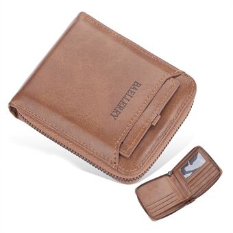 BAELLERRY D3124 korte portemonnee met ritssluiting, PU-leer, creditcardhouder, portemonnee