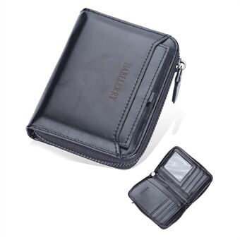 BAELLERRY D3124 korte portemonnee met ritssluiting, PU-leer, creditcardhouder, portemonnee