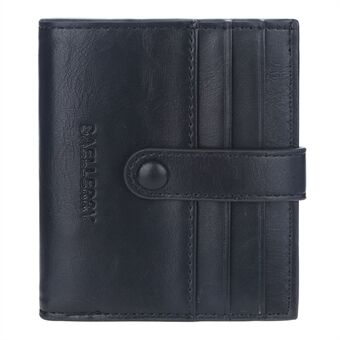 BAELLERRY K9170 Zakelijke heren Hasp Design PU-leer Bi-fold korte portemonnee kaarthouder Geld opbergtas