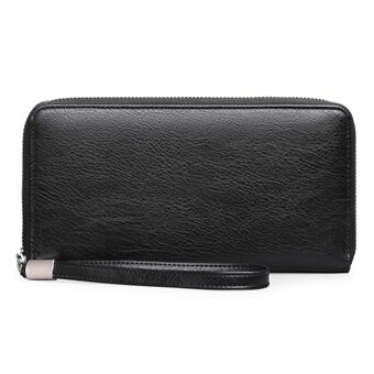 GLQ309 vrouwen Portemonnee Clutch Purse Echt Rundleer Meerdere Kaartsleuven Cash Pouch Rits Munt Opbergtas