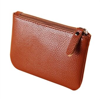 3526 PU lederen portemonnee met ritssluiting, kleine portemonnee, kaarten, munten, contant geld draagtas