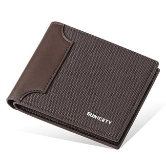 SUNICETY Anti-slijtage Canvas Portemonnee RFID Blocking Card Bag Geld Cash Coin Opbergtas voor reizen en dagelijks gebruik