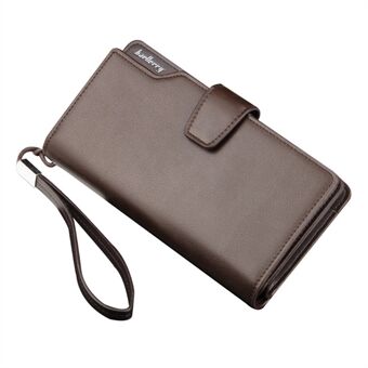 BAELLERRY S1063 PU-leer heren casual lange portemonnee clutch tas kaarten contant telefoon opbergtas