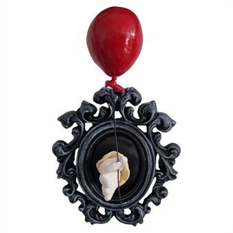 Gotische Hars Muurkunst Decoratie Ornament 3D Hand Rood Ballon Muur Esthetisch Standbeeld