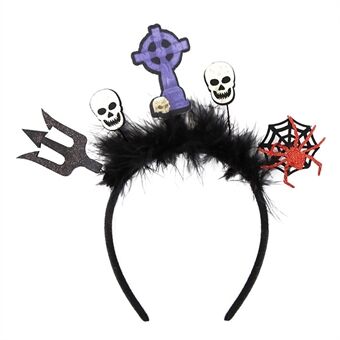 Halloween Pompoen Spin Skelet Haarband Festival Kostuum Gemaskerd Bal Hoofdband Haarornament