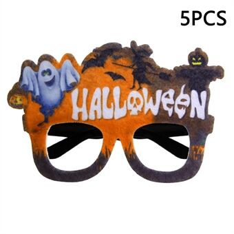 5 stuks / set Volwassenen Kinderen Halloween Bril Vrolijk Halloween Spook Kasteel Pompoen Bril Feestbrillen