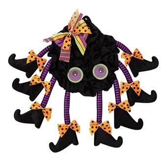 Halloween Spin Ornament Web Binnen- en Buitenversiering Stoffen Hanger Decoratie voor Thuisdeur, Raam.