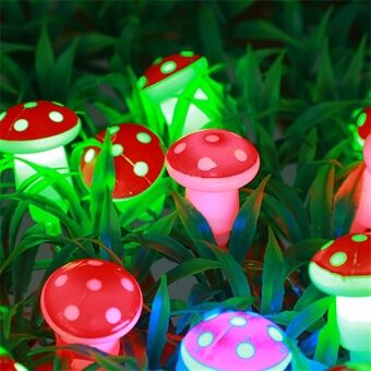 2m 20 LED Paddenstoel Decor Sprookjeslichten Batterij Aangedreven Stringlichten Cadeaus