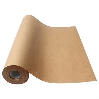 38cm Breed Kraftpapier DIY Cadeau Inpakken Verhuisbenodigdheden Ambachtelijke Verpakkingsrol, Lengte: 10m - Lichtbruin