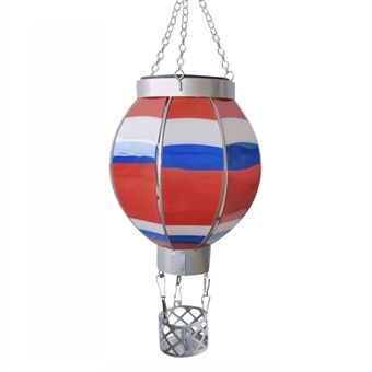 Zonenergie Hanglantaarn Tuin Buiten Luchtballonvorm Terrasdecoratie, Maat S