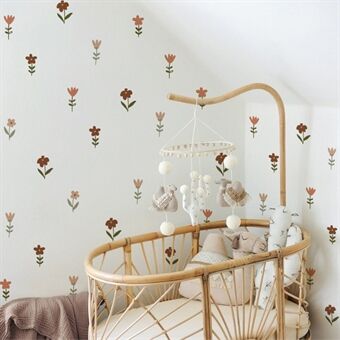 36 Stks/set Leuke Bloem Muursticker Woonkamer Slaapkamer Decal Meubelen Decor (Geen EN71 Certificering)