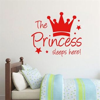 YJ912 1 Set Princess Muurstickers PVC Sticker Wanddecoratie voor Kids Slaapkamer (Geen EN71 Certificering), 28x32cm