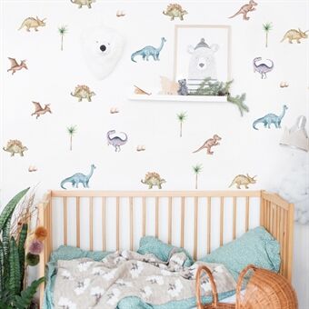 FUNLIFE PA302 5 Stks/set Cartoon Dinosaurussen Muur Decor Sticker voor Slaapkamer Sticker Behang (GEEN EN71 Certificering)