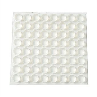 64 Stuks 12*4 Mm Transparante Zelfklevende Siliconen Meubels Anti-Collision Ronde Pads Kastdeur Bumpers Anti-impact Demper Stippen