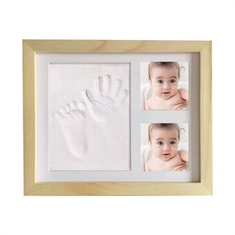 For Baby Simple Photo Frame with Mud Hand Footprint Nursery Decor