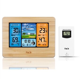 Multifunctionele elektronische wekker met meteorologische functie op kleurenscherm