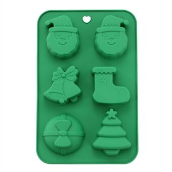 Kerst Silicone Mal Keuken Chocolade Tray DIY Decoratie Taart Bakgereedschap (Geen FDA Certificaat)